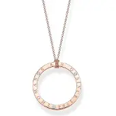 Thomas Sabo Sparkling circles rose halsband KE1877-416-14-L90