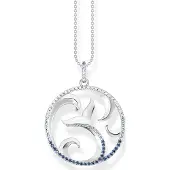 Thomas Sabo tail fin and wave with blue stones halsband KE2145-644-1-L50V