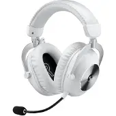 Logitech G Pro X 2 - Headset - fullstorlek - LIGHTSPEED - trådlöst - ljudisolerande - vit