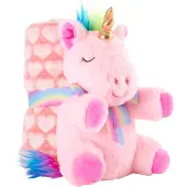 Perletti Enhörning Lily Teddy Med Täcke 22 Cm