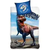 Dymo Tyrannosaurus Rex Sängkläder 140 x 200 cm, 100 procent bomull