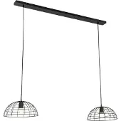 QAZQA Industriell taklampa svart 2-ljus - Hanze