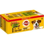 Pedigree Blötfoder Med Nötköttsås För Viktigt Skydd Till Hund 100g 40 Enheter
