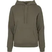 Build Your Brand Basic Hoodie Grönt XS Kvinna