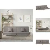 vidaXL Bäddsoffa taupe tyg