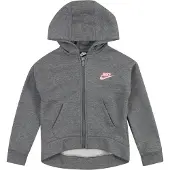 Nike Kids Sweatjacka 'Club Fleece' gråmelerad / ljusrosa
