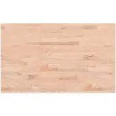 vidaXL Bordsskiva 100x60x2,5 cm rektangulär massivt bokträ