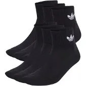 Adidas 6-Pack Quarter Socks, svart