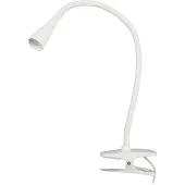 LINDBY Klämlampa BARIS , Vitt / opal, Arbetsrum / kontor, Metall, Modern, Klämlampa