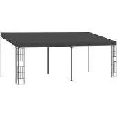 vidaXL Väggmonterad paviljong 3x6 m antracit tyg
