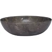 vidaXL Handfat grå Ø40x12 cm marmor