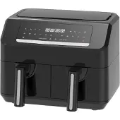 Emerio Heißluftfritteuse fettfri fritös, Smart Fryer, 3,6+3,6L, Cool touch
