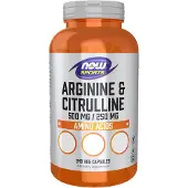 Now Arginin & Citrullin 500/250 mg