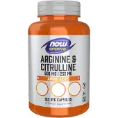 Now , Sport, Arginin & Citrullin, 120 Veg kapslar