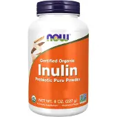 Now , Certifierad Organisk Inulin, Prebiotisk Ren Powder, 8 oz (227 g)