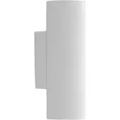 LINDBY Vägglampa Joffrey , dimbar, Vitt / opal, Vardagsrum / matsal, Aluminium / grå / zink, Modern, Vägglampa, vägglampa inomhus