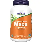 Now , Certifierad Ekologisk Maca, Ren Powder, 7 oz (198 g)