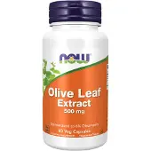 Now Olivbladsextrakt, 500 mg, 60 vegetabiliska kapslar