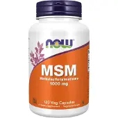 Now , MSM, Metylsulfonylmethan, 1 000 mg, 120 veg. kapslar