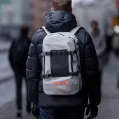 SmartaSaker Vattentät ryggsäck med belysning 30 liter, Grå