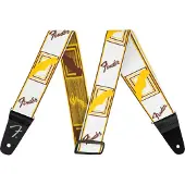 Fender Weighless 2-tums Monogram Rem Vit / Brun / Gul