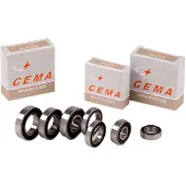 Cema Chrome Steel Hub Bearings Silver 15 x 26 x 8 mm