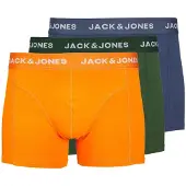 Jack & Jones Boxershorts 'Kex' mörkblå / mörkgrön / orange / vit