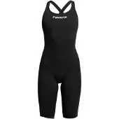 Funkita Fast Legs Still Black öppen Ryggtävlingsbaddräkt