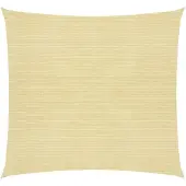 vidaXL Solsegel 160 g/m² beige 6x6 m HDPE