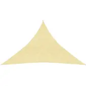 vidaXL Solsegel 160 g/m² beige 4x4x5,8 m HDPE