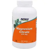 Now , Magnesium Citrat, 250 Tabletter (200 mg per Tablet)