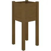 vidaXL Odlingslåda honungsbrun 31x31x70 cm massiv furu
