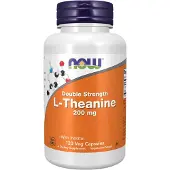 NOW,NOW Foods,NOW,NOW Foods , Dubbla Styrka L-Theanin, 200 mg, 120 Veg Caps