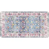 vidaXL Matta tvättbar flerfärgad 80x150 cm halkfri