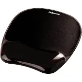 Fellowes Gel Crystals - Musmatta med handledsstöd - svart