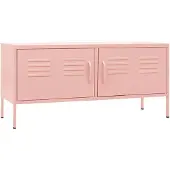 vidaXL Tv-bänk pink 105x35x50 cm stål