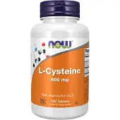Now , L-Cystein, 500 mg, 100 Tabletter