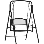 vidaXL Hammock 124 cm svart stål