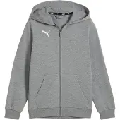 Puma Luvtröja teamGOAL Casuals Full Zip - Grå/White Barn, storlek 140 cm