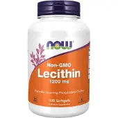 Now Naturlecithin från , 3,600 mg, 100 mjuka kapslar (1,200 mg per Softgel)