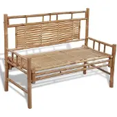 vidaXL Trädgårdsbänk 120 cm bambu
