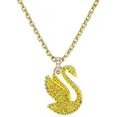 Swarovski Svan Falska Kristall Halsband Dam 5647553 Yellow|F|Box (Random Color) blue