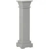 vidaXL Klassisk blompelare grå 17x17x66 cm MDF
