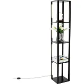 QAZQA Design golvlampa svart inkl LED 3-stegs dimbar - Tianna