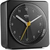 Braun Classic BC03 - Väckarklocka - kvadrat - kvarts - skrivbord - svart