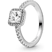 Pandora Square Sparkle Halo ring 198863C01-48