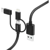 Hama Multi Charging Cable 3-in-1 Black 1.5m