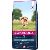 Eukanuba Adult Small Medium med hundfoder med lax & korn
