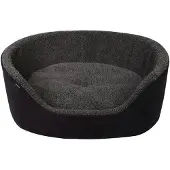 Dogman Sherpa Hundbädd Med Hög Kant Svart M 60cm