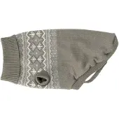 Dogman Stickad Hundtröja Iselin Grå 35cm 35cm